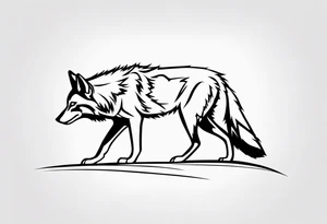 coyote tattoo idea