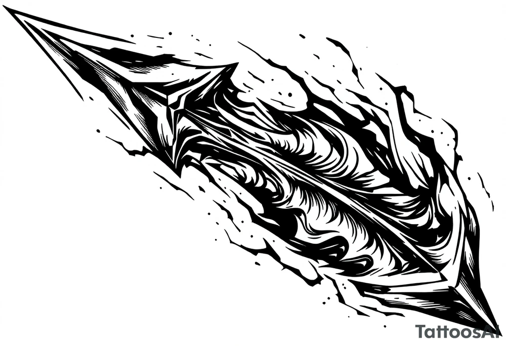 a simple arrow tattoo idea