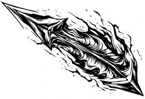 a simple arrow tattoo idea