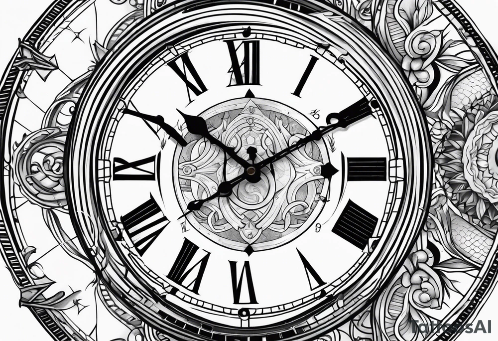 Nautical clock 4:08 tattoo idea