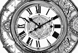 Nautical clock 4:08 tattoo idea