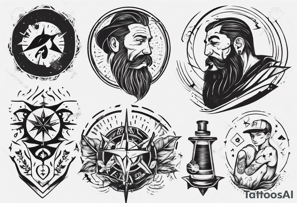 dad and son tattoo idea