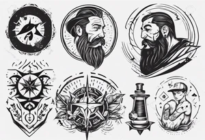 dad and son tattoo idea