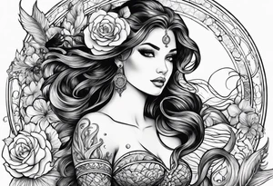 Mermaid tattoo idea
