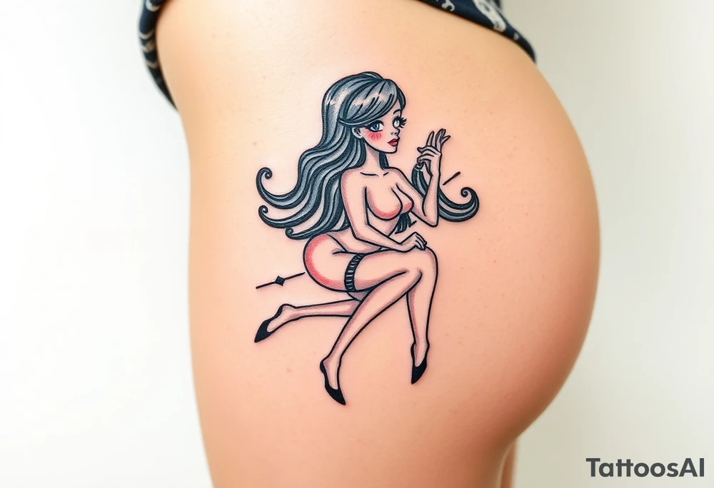 Bondage girl tattoo idea