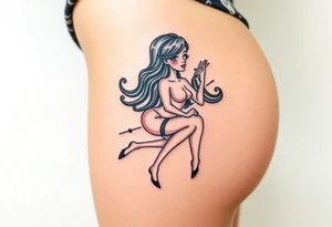 Bondage girl tattoo idea