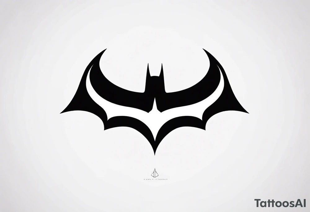 batman symbol by itself tattoo idea