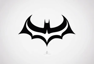 batman symbol by itself tattoo idea