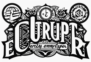 Corrupt employer tattoo idea