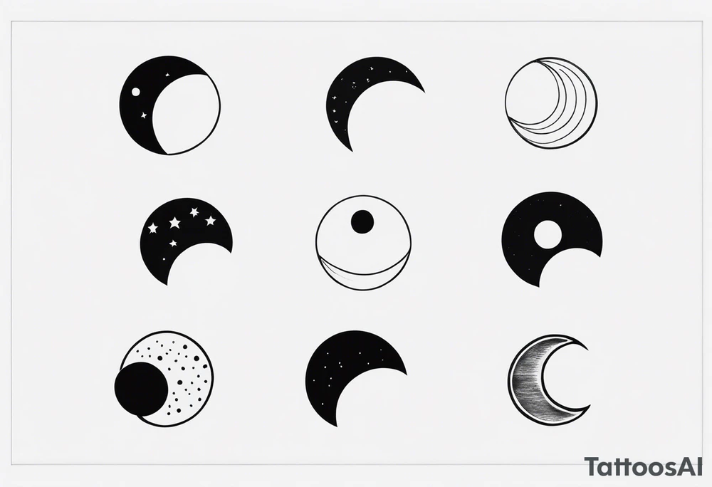 Moon Phases tattoo idea