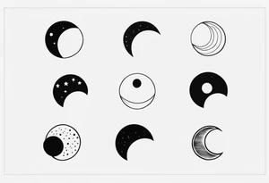 Moon Phases tattoo idea