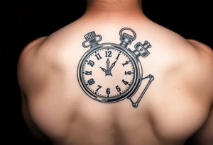 Ghears, clock, gambling, hustling tattoo idea