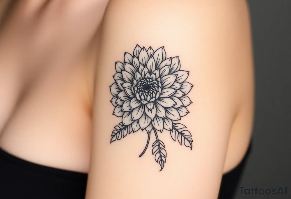 chrysanthemum tattoo idea