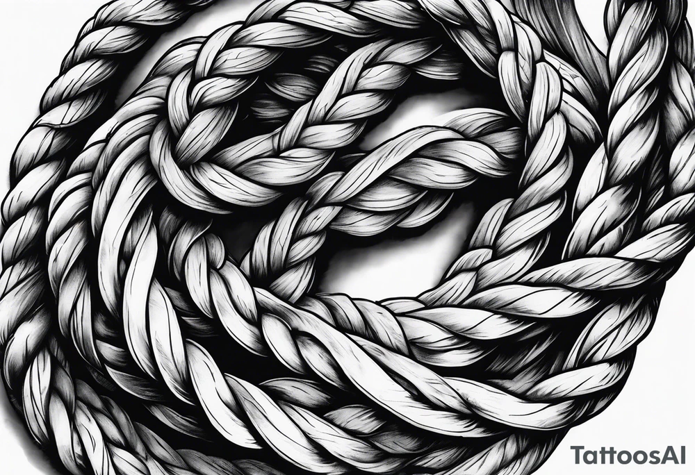 Sea ropes tattoo idea