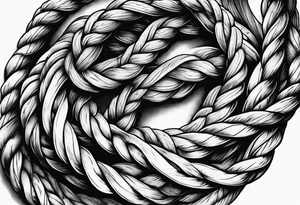 Sea ropes tattoo idea