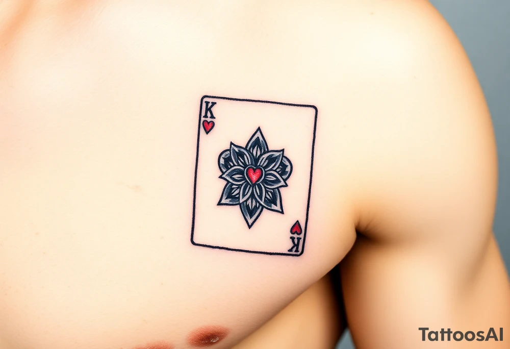 king of hearts tattoo idea