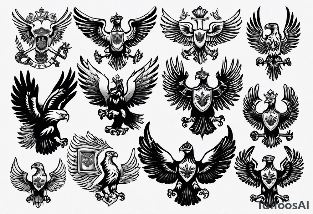 russian eagle tattoo idea