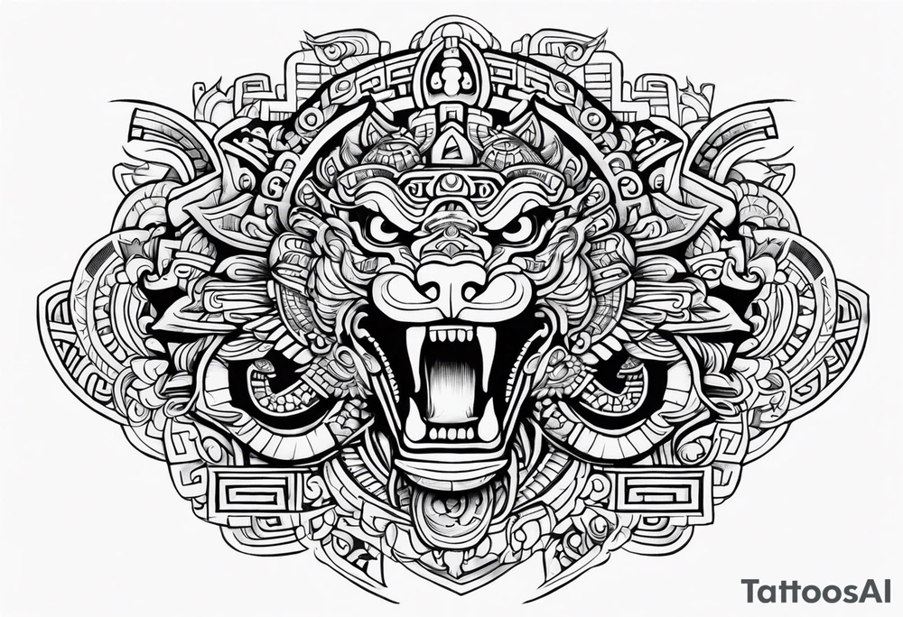 quetzalcoatl aztec tattoo idea