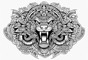 quetzalcoatl aztec tattoo idea
