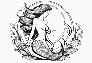 Spirited Mermaid tattoo idea