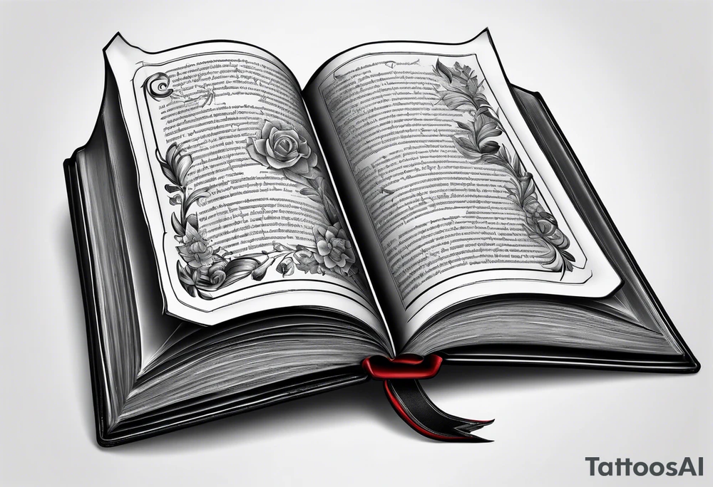 A open book with pages surrounding it tattoo idea A open book with pages surrounding it tattoo idea