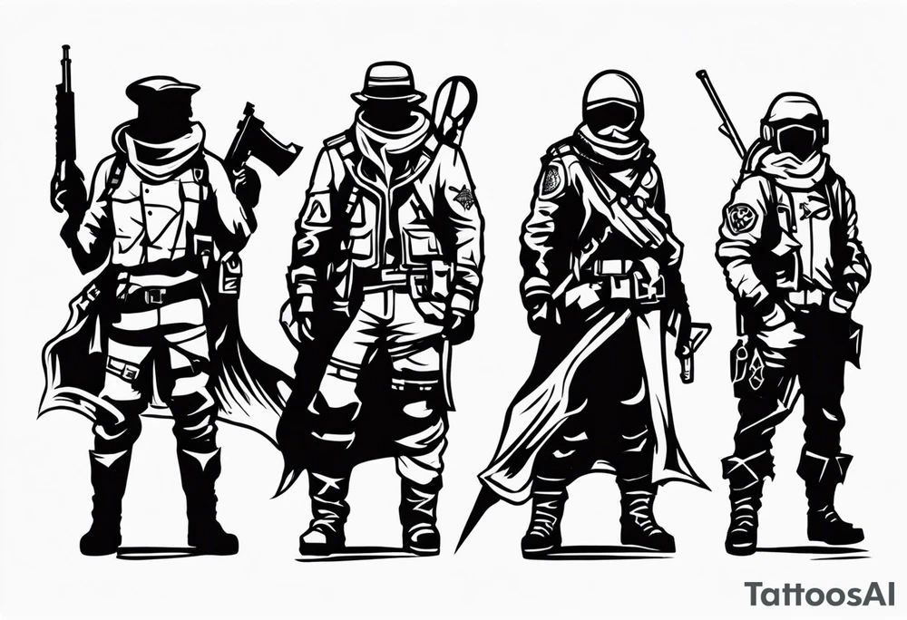 Rangers from Wasteland 3 game. tattoo idea