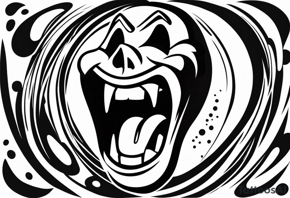 Scream tattoo stencil tattoo idea