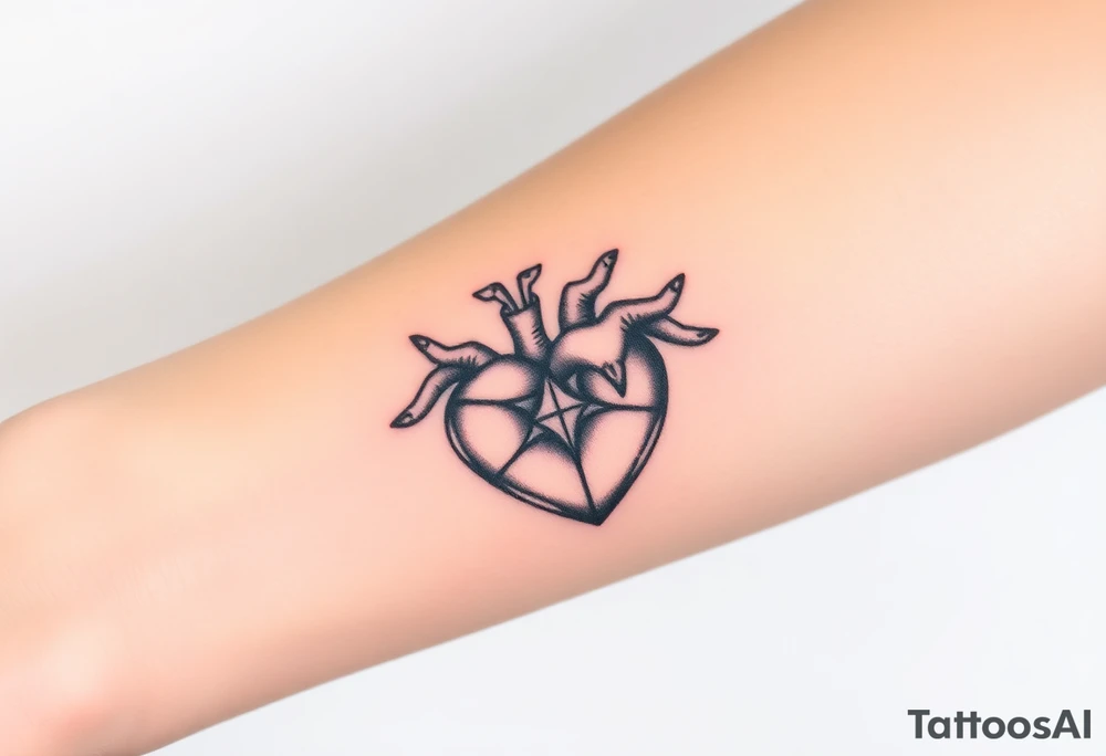 trinity heart tattoo idea