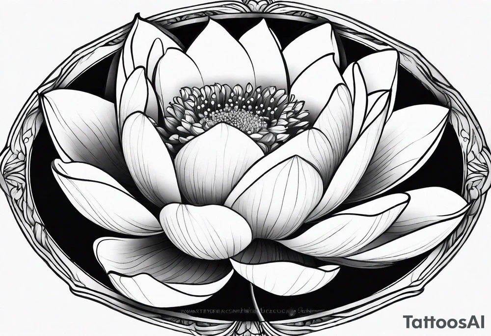 Lotus flower tattoo idea