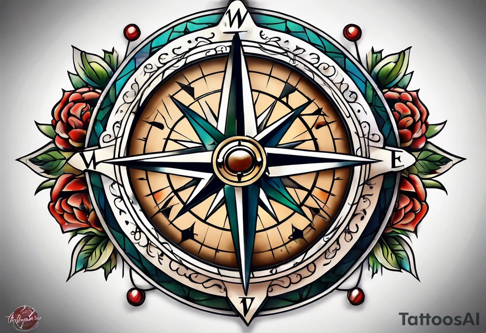 Ohio compass tattoo idea