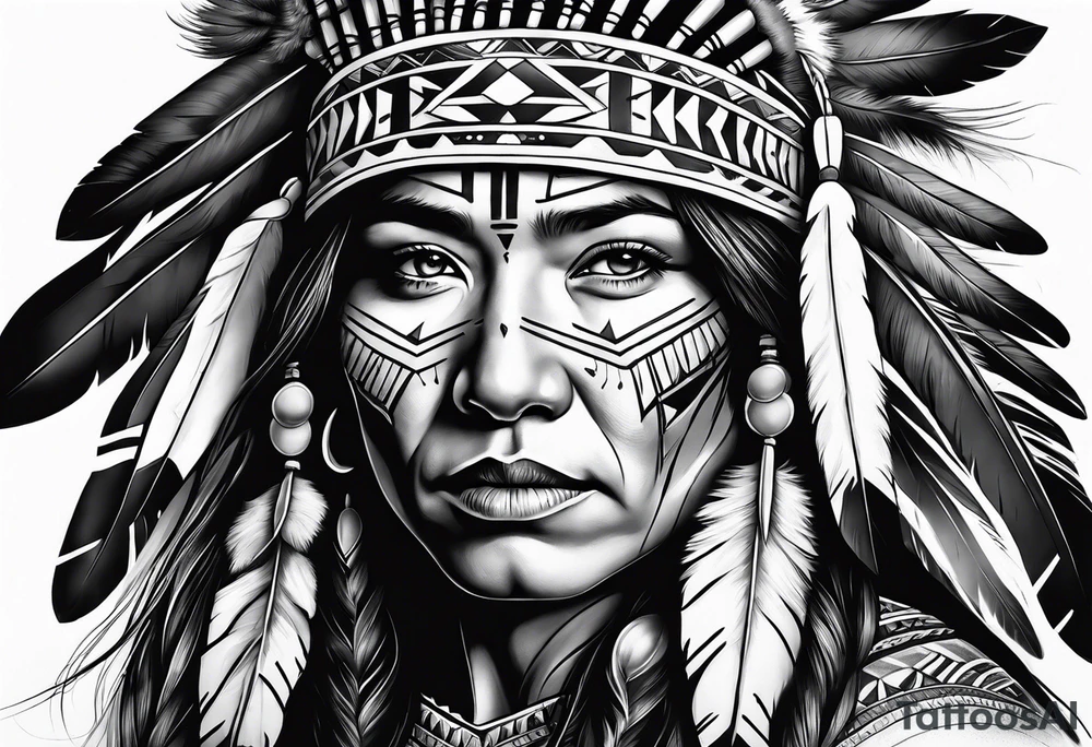 Native American tattoo idea