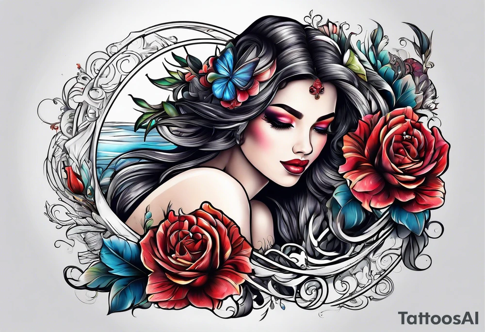 Birthdates and last name for newly married tattoo idea