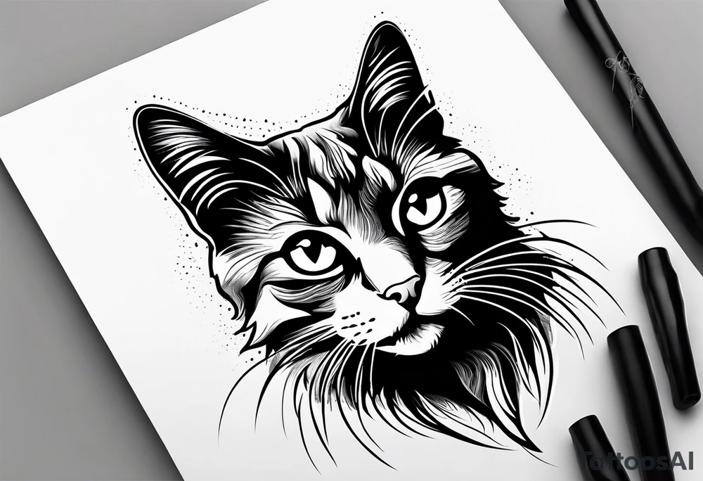 Paw print cat memorial tattoo tattoo idea