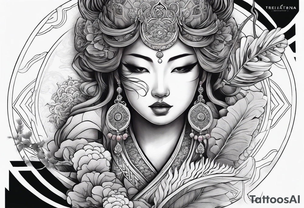 Reincarnation long forearm tattoo tattoo idea