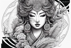 Reincarnation long forearm tattoo tattoo idea