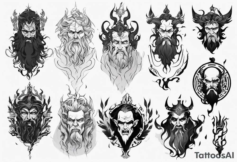 greek god Hades tattoo idea