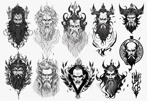 greek god Hades tattoo idea