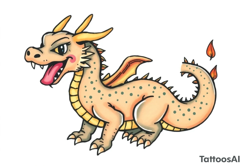 anthropomorphic dragon tattoo idea