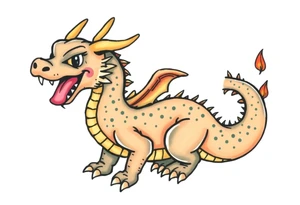 anthropomorphic dragon tattoo idea