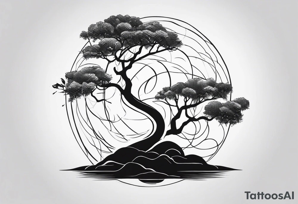 Snake in a tree 
 if I cannot bed the will of heaven, then I shall move hell tattoo idea