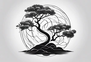 Snake in a tree 
 if I cannot bed the will of heaven, then I shall move hell tattoo idea