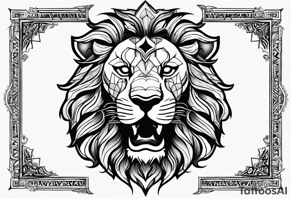 Morocco and lions tattoo idea