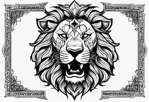 Morocco and lions tattoo idea