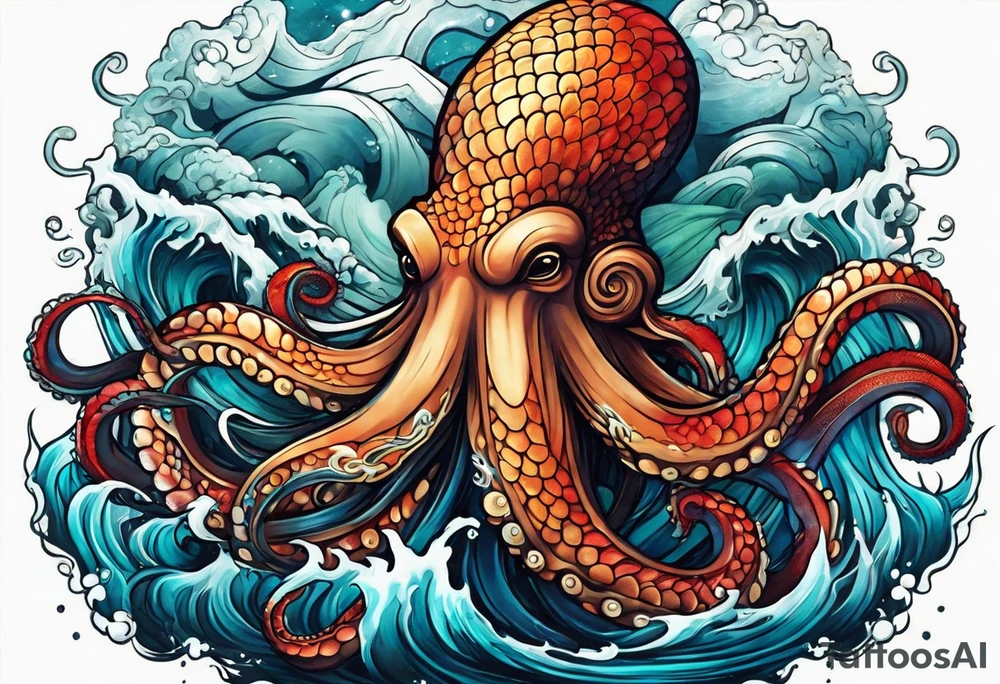 Kraken, up close, tattoo idea