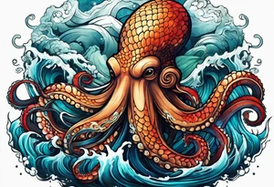 Kraken, up close, tattoo idea
