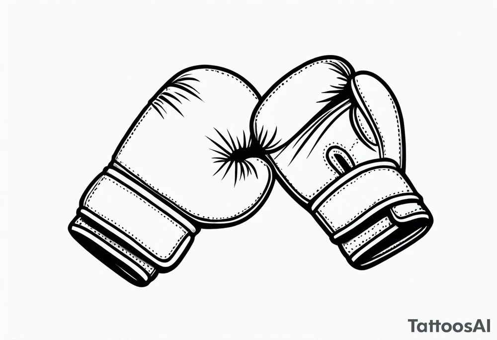 Boxing gloves tattoo idea
