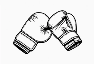 Boxing gloves tattoo idea