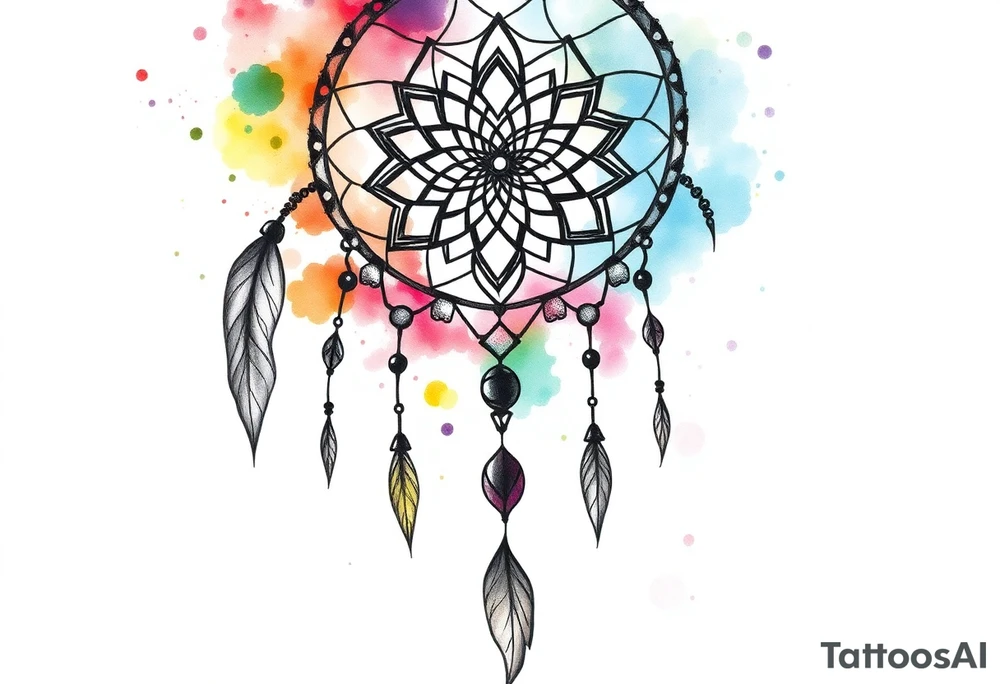 Dream catcher tattoo idea