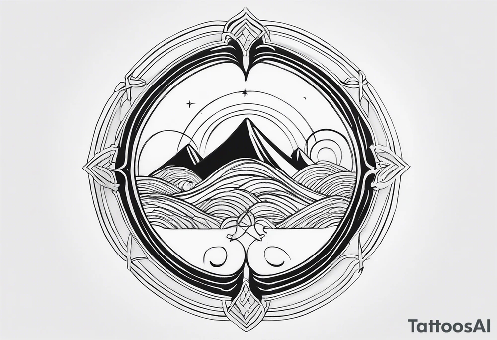 I want a fine line, feminine but very powerful tattoo. I want it to feel oriental and decorative. I want the image to portray a powerful story from the Bible. I want the tattoo to look peaceful and glowy. It has to tell a biblical story tattoo idea