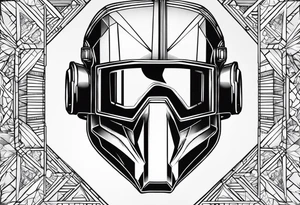 welding mask tattoo idea